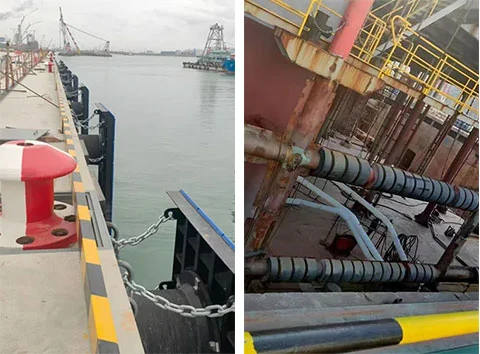 High Elasticity Solid Rubber Fenders